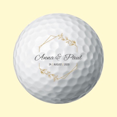 wedding favour golf ball