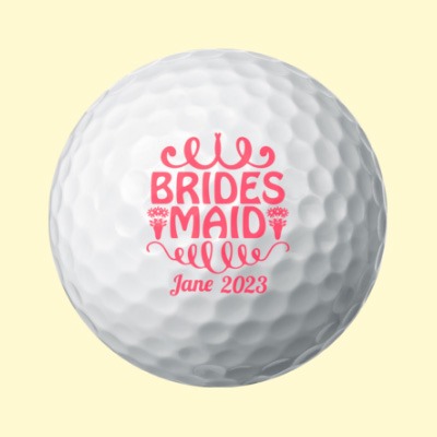 wedding golf ball bridesmaid