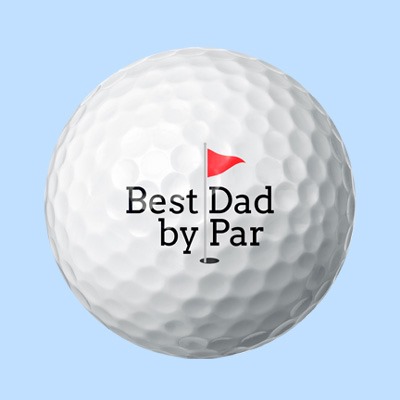 Best Dad by Par Golf Ball for Father's Day