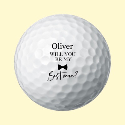 will you be my best man golf ball