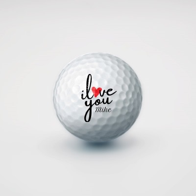 valentines day golf ball