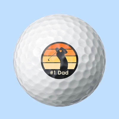 #1 Dad Golf Ball Design