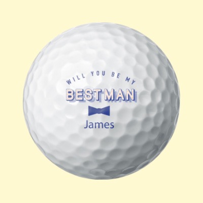 wedding golf ball for bestman