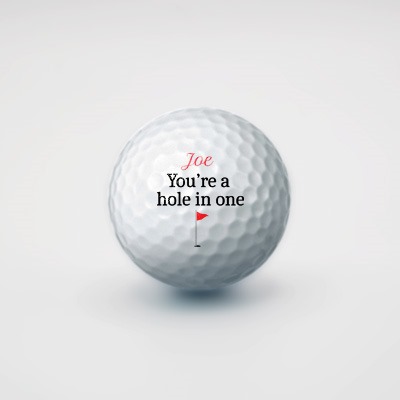 valentines day golf gift ball
