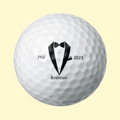 wedding golf ball bestman