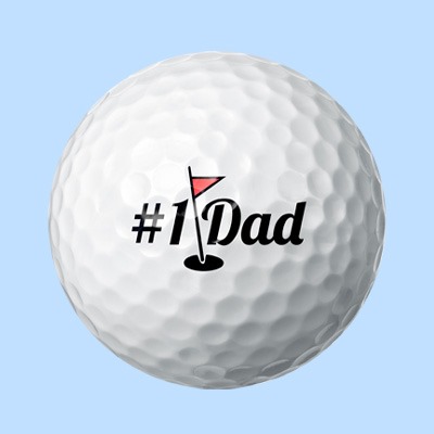 #1 Dad Father's Day Golf Ball