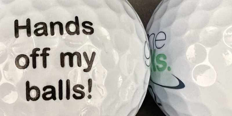 Funny Personalised Golf Balls
