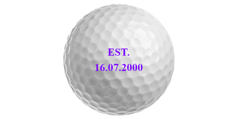 "Happy Birthday" Golf Balls