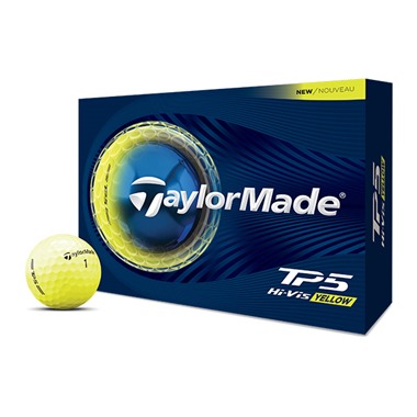 Yellow TaylorMade TP5 Golf Balls 2026