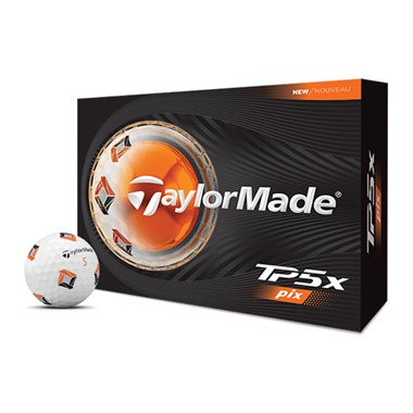 TaylorMade TP5x Pix White Golf Balls 2026