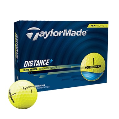 TaylorMade Distance+ Yellow Golf Balls 2025