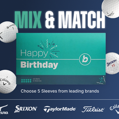 Happy Birthday Golf Ball Gift Set - Selection Box