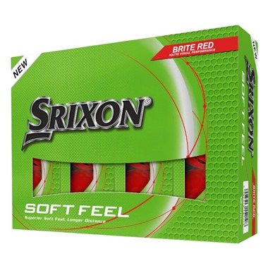 Srixon Soft Feel Brite Red Golf Balls 2025