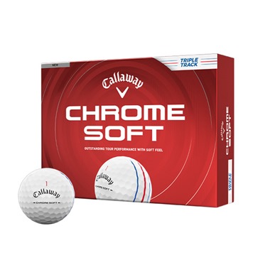 Callaway Chrome Soft Triple Track White Golf Balls 2026