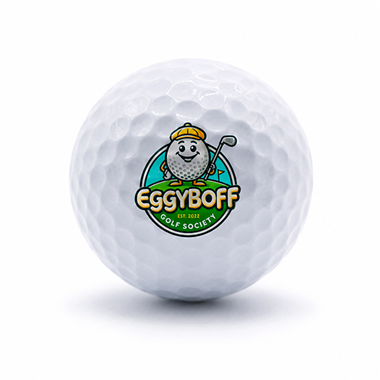 Eggy Boff Society Branded Golf Balls - Pack of 12