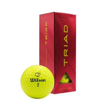 Wilson Triad Yellow Golf Balls 2025