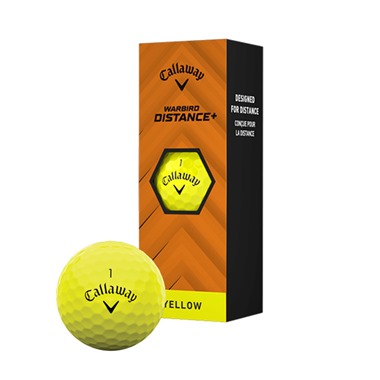 Callaway Warbird Distance+ Yellow Golf Balls 2025