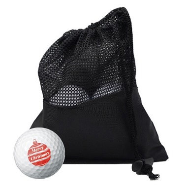Merry Christmas Bauble Golf Ball