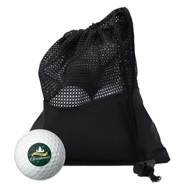 Green Merry Christmas Golf Ball