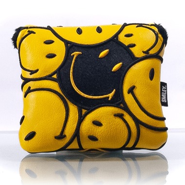 Smiley Originals - Yellow and Black Mallet Putter Head Cover