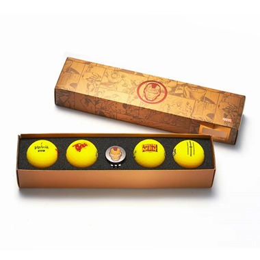 Volvik VIVID Marvel Iron Man Golf Ball Gift Set