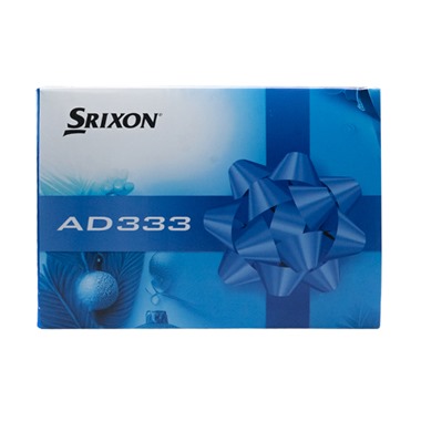 Srixon AD333 Pure White Balls with Christmas sleeve