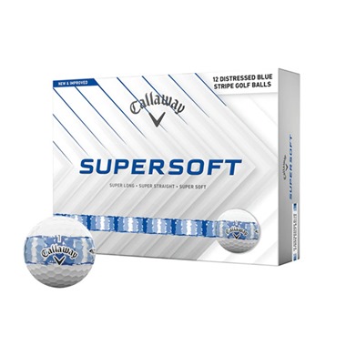 Callaway Supersoft Distressed Blue Stripe Golf Balls 2026