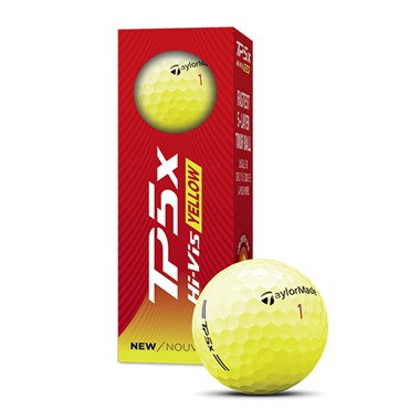 TaylorMade TP5x Yellow Golf Balls 2026