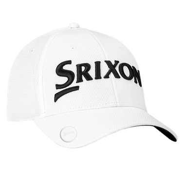 Srixon Ball Marker Golf Cap - White (Black Srixon Logo)