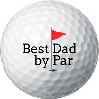 Best Dad by Par Flag Golf Balls