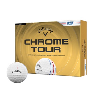 Callaway Chrome Tour Triple Track White Golf Balls 2026