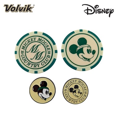 Volvik Disney Mickey Mouse Country Club Poker Chip Ball Marker Set