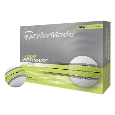 TaylorMade Tour Response Stripe Yellow Golf Balls 2025