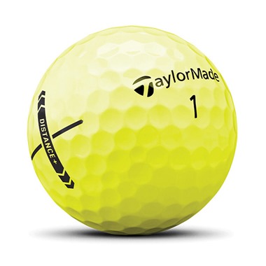 TaylorMade Distance+ Yellow Golf Balls 2025