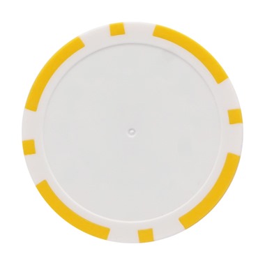 Personalised Golf Poker Chip in Yellow