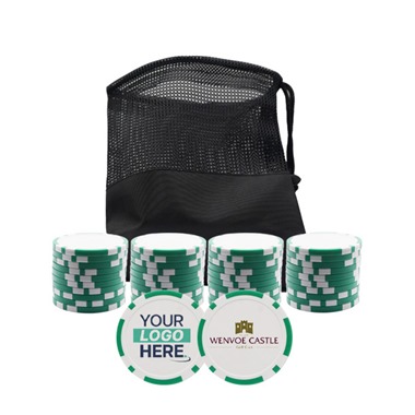 Personalised Golf Poker Chip | Dark Green