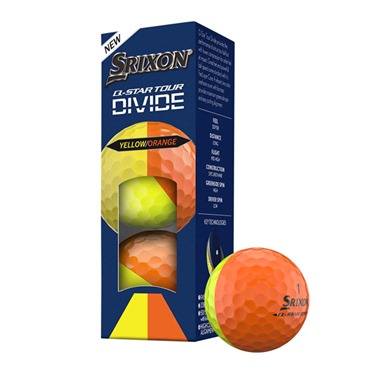 Srixon Q-Star Tour Divide Yellow & Orange Golf Balls 2026