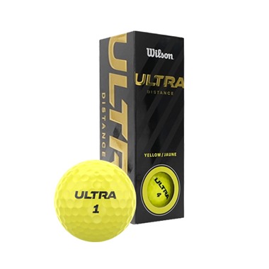 Ultra Distance Yellow Wilson Golf Balls