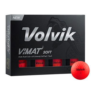 Volvik Vimat Soft Matte Red Golf Balls