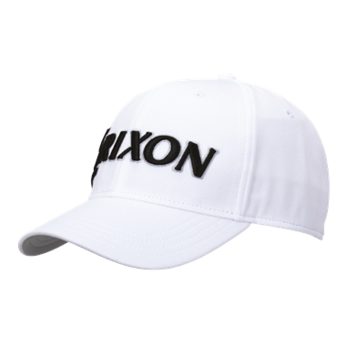 Pro Golf Cap White (Black Srixon, Cleveland & Dunlop Logo)
