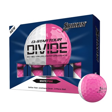 Srixon Q-Star Tour Divide White & Pink Golf Balls 2026