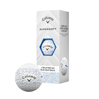 Callaway Supersoft Blue Splatter Golf Balls 2025