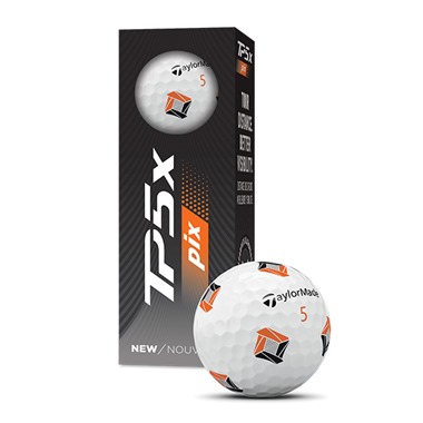 TaylorMade TP5x Pix White Golf Balls 2026
