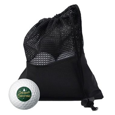 Funky Merry Christmas Golf Ball