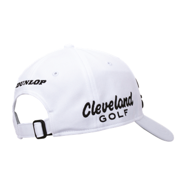 Pro Golf Cap White (Black Srixon, Cleveland & Dunlop Logo)