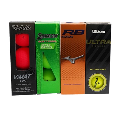 Colourful Golf Balls (Variety Pack)