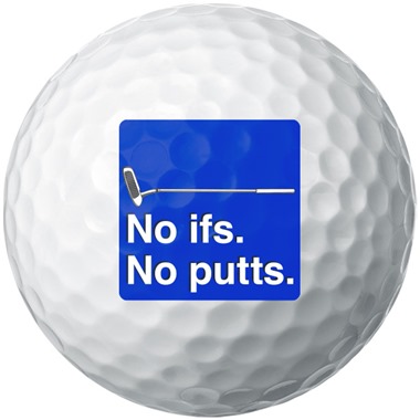 No If's No Putts Golf Balls