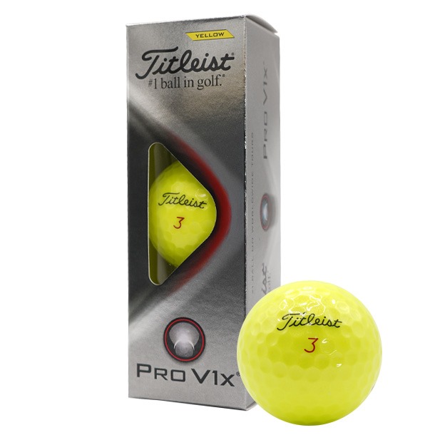Titleist 2021 Pro V1x Yellow Golf Balls