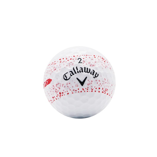 Callaway Supersoft Red Splatter Golf Balls