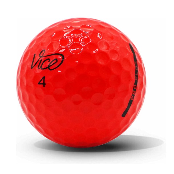 Vice Pro Plus Red Golf Balls